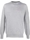 Brunello Cucinelli Round Neck Sweater In Gray