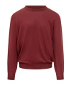 Brunello Cucinelli Round-neck Sweater In Red