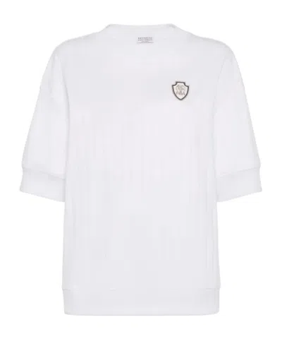 Brunello Cucinelli Round-neck Sweater In White