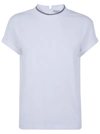Brunello Cucinelli Round Neck T-shirt In Multi