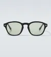 Brunello Cucinelli Round Sunglasses In Black