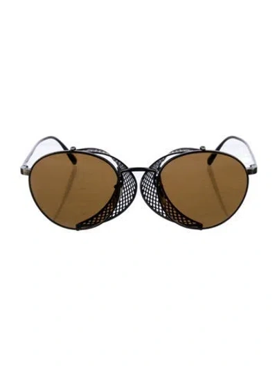 Pre-owned Brunello Cucinelli Round Tinted Sunglasses In Brown