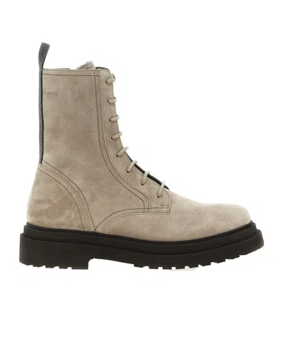 BRUNELLO CUCINELLI BRUNELLO CUCINELLI LACE-UP ANKLE BOOTS