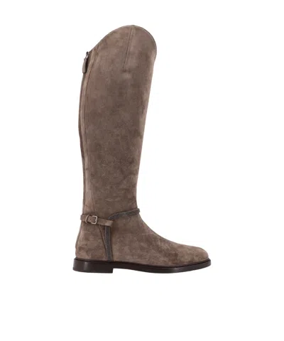 Brunello Cucinelli Round Toe Boots