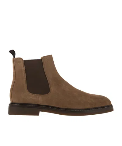 BRUNELLO CUCINELLI BRUNELLO CUCINELLI ELASTICATED-PANEL CHELSEA ANKLE BOOTS