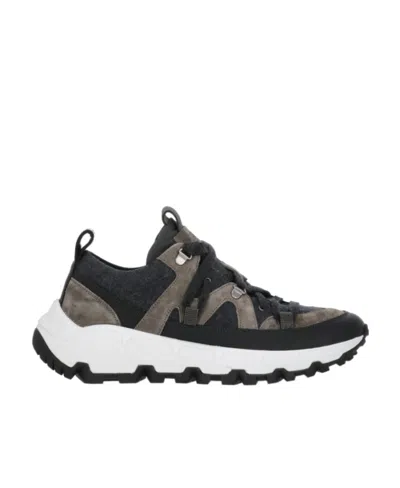 BRUNELLO CUCINELLI BRUNELLO CUCINELLI ROUND-TOE LACE-UP SNEAKERS