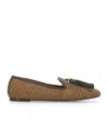 Brunello Cucinelli Round Toe Loafers In Brown