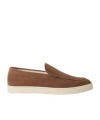 Brunello Cucinelli Round Toe Loafers In Brown