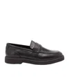 Brunello Cucinelli Chain-detail Leather Loafers In Black