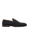 Brunello Cucinelli Round Toe Loafers In Black