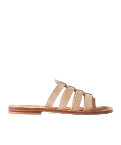 Brunello Cucinelli Round-toed Slippers In Brown