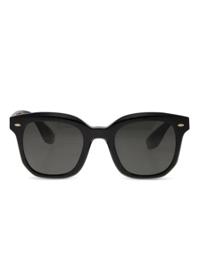 Brunello Cucinelli Round-frame Sunglasses In Black
