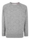 Brunello Cucinelli Roundneck Sweater In Grey