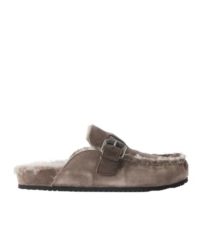 Brunello Cucinelli Round-toe Loafers In Brown