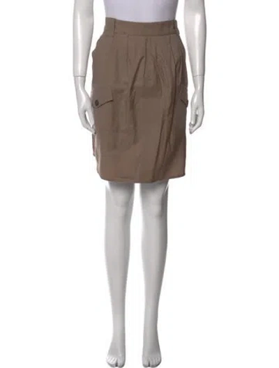 Pre-owned Brunello Cucinelli Ruffle Embellishment Knee-length Skirt In Neutral