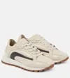 Brunello Cucinelli Beige Monile Sneakers In White