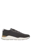 Brunello Cucinelli Runners In Wool Knitwear In Anthracite