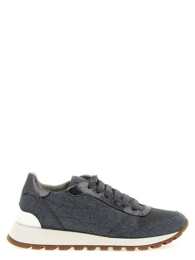Brunello Cucinelli 'runners Precious Toe' Sneakers