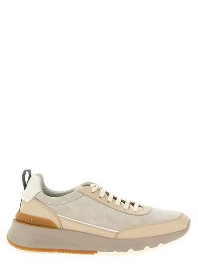 Brunello Cucinelli Sneakers Featuring Pull Tab In Multicolor
