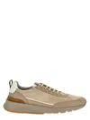 Brunello Cucinelli Beige Washed Suede Runners In Beige
