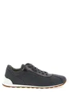 Brunello Cucinelli Women Low-top Wool Flannel Sneakers With Leather Profiles