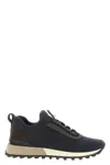Brunello Cucinelli Performance Knit Sneakers Textured Sole In Gray