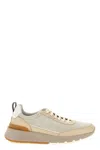 Brunello Cucinelli Sneakers Featuring Pull Tab In Sand