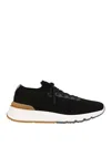 Brunello Cucinelli Sneakers With Mesh Panels In Black