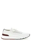 Brunello Cucinelli Running Sock Sneakers In White
