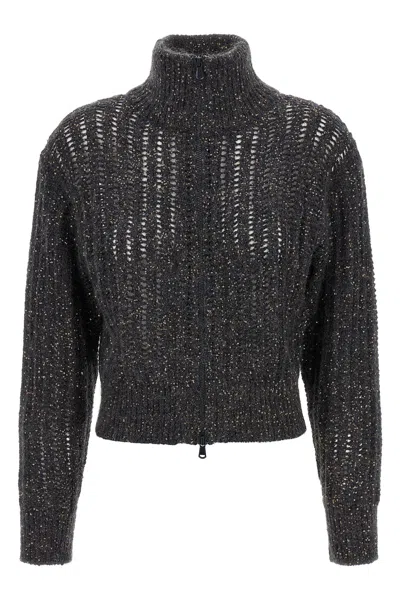 BRUNELLO CUCINELLI BRUNELLO CUCINELLI 'RUSTIC DAZZLING NET' CARDIGAN