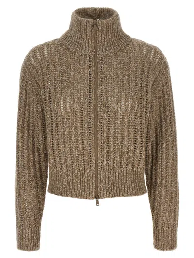 BRUNELLO CUCINELLI BRUNELLO CUCINELLI 'RUSTIC DAZZLING NET' CARDIGAN