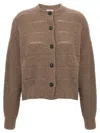 Brunello Cucinelli Rustic Dazzling Net Sweaters And Cardigans Brown