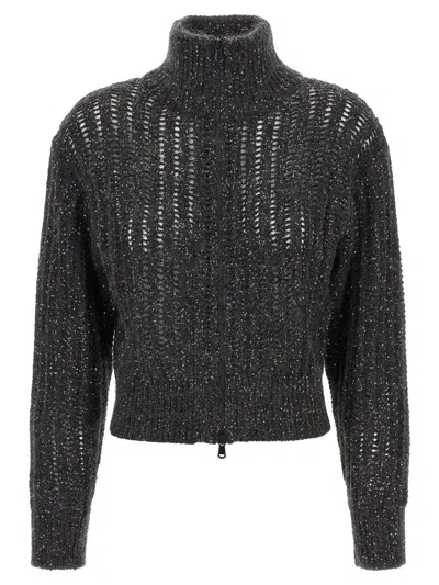BRUNELLO CUCINELLI BRUNELLO CUCINELLI 'RUSTIC DAZZLING NET' CARDIGAN