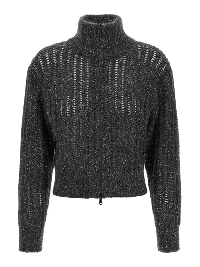 BRUNELLO CUCINELLI RUSTIC DAZZLING NET CARDIGAN