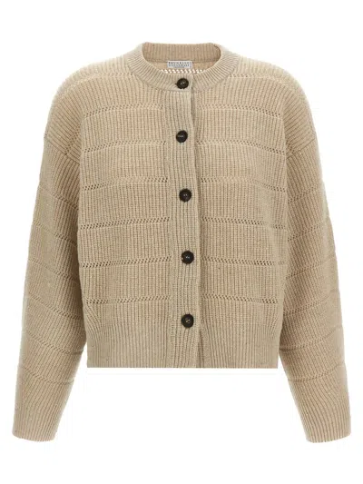 Brunello Cucinelli 'rustic Dazzling Net' Cardigan