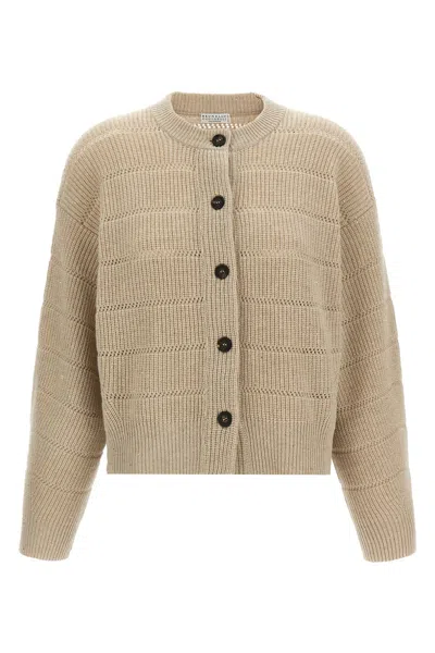 BRUNELLO CUCINELLI 'RUSTIC DAZZLING NET' CARDIGAN