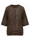 Brunello Cucinelli Rustic Duzzling Net Jersey Sweater
