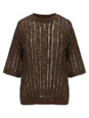 Brunello Cucinelli Women Sweater In Perforated Knit