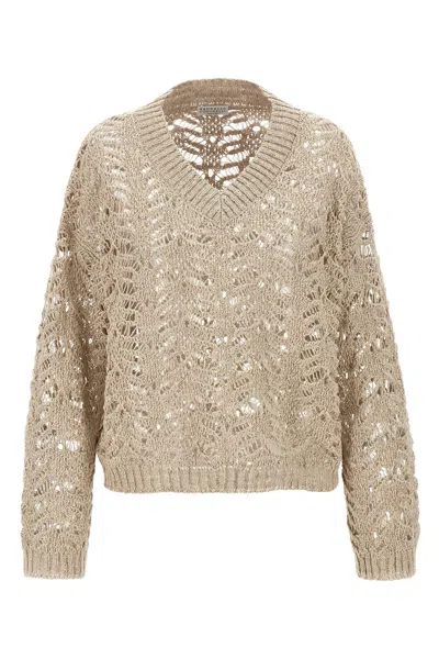 BRUNELLO CUCINELLI BRUNELLO CUCINELLI 'RUSTIC DAZZLING NET' SWEATER