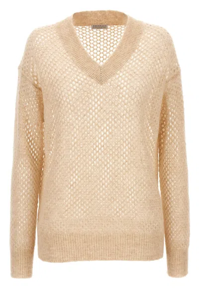 BRUNELLO CUCINELLI BRUNELLO CUCINELLI 'RUSTIC DAZZLING NET' SWEATER