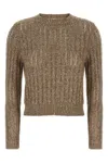 Brunello Cucinelli Rustic Dazzling Net Sweaters And Cardigans Beige