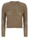 Brunello Cucinelli Rustic Dazzling Net Sweaters And Cardigans Beige