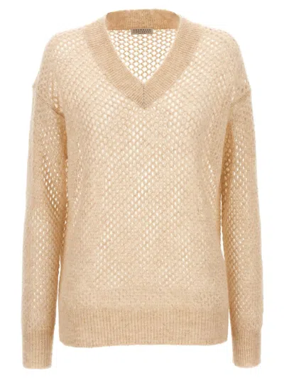 BRUNELLO CUCINELLI BRUNELLO CUCINELLI 'RUSTIC DAZZLING NET' SWEATER
