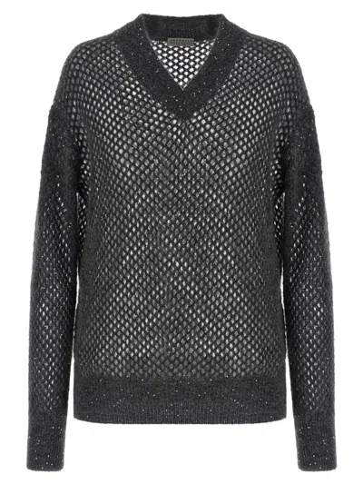 BRUNELLO CUCINELLI BRUNELLO CUCINELLI 'RUSTIC DAZZLING NET' SWEATER