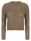 Brunello Cucinelli Rustic Dazzling Net Sweaters And Cardigans Beige