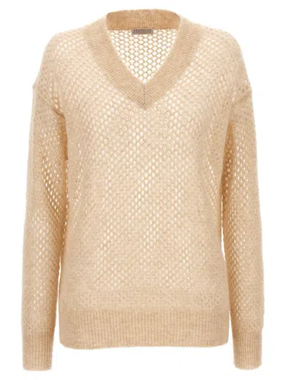BRUNELLO CUCINELLI BRUNELLO CUCINELLI 'RUSTIC DAZZLING NET' SWEATER