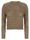 Brunello Cucinelli Rustic Dazzling Net Sweaters And Cardigans Beige