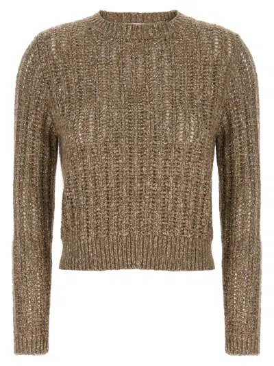 BRUNELLO CUCINELLI RUSTIC DAZZLING NET SWEATER