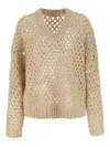 Brunello Cucinelli 'rustic Dazzling Net' Sweater