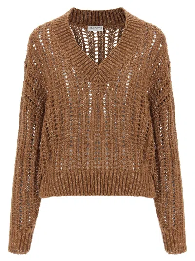 BRUNELLO CUCINELLI BRUNELLO CUCINELLI 'RUSTIC DAZZLING NET' SWEATER
